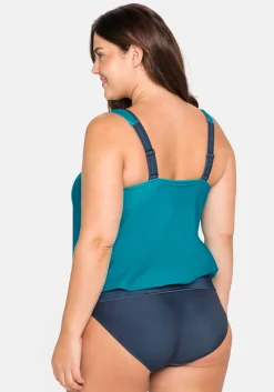 Tankini-Oberteil in Oversized-Form, elastischer Bund