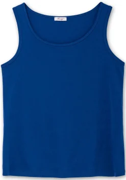 Tanktop aus Baumwolle, mit Rundhalsausschnitt