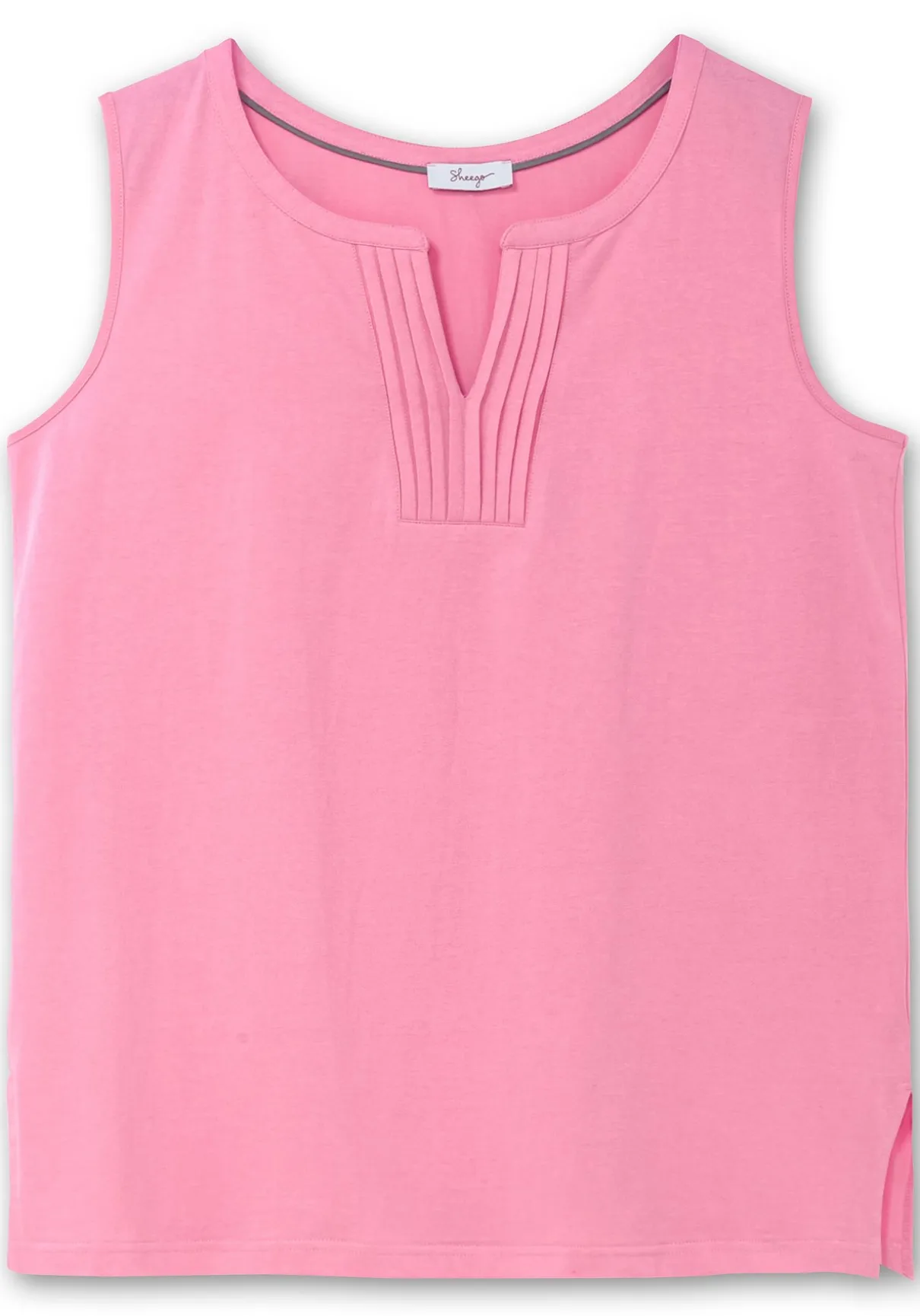 Tanktop aus Jersey, mit Biesen am Ausschnitt