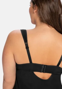 Top aus Microfaser, mit integriertem Bügel-BH