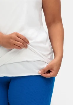 Top mit doppellagigem Vorderteil