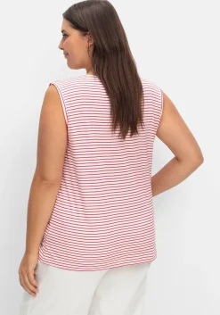 Top mit kurzer Knopfleiste