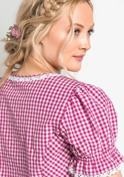 Trachtenbluse mit typischem Trachtenkaro