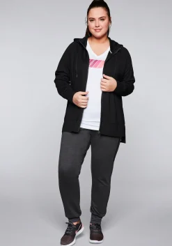 Trainingsjacke mit Kapuze, aus Sweat