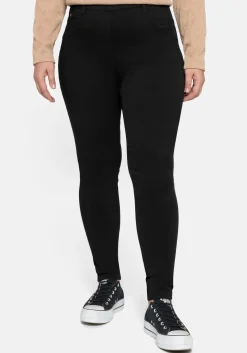 Treggings mit Schlupfbund und Gürtelschlaufen