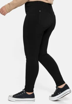 Treggings mit Schlupfbund und Gürtelschlaufen