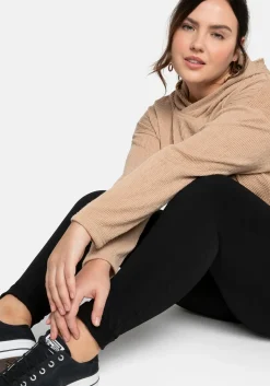 Treggings mit Schlupfbund und Gürtelschlaufen