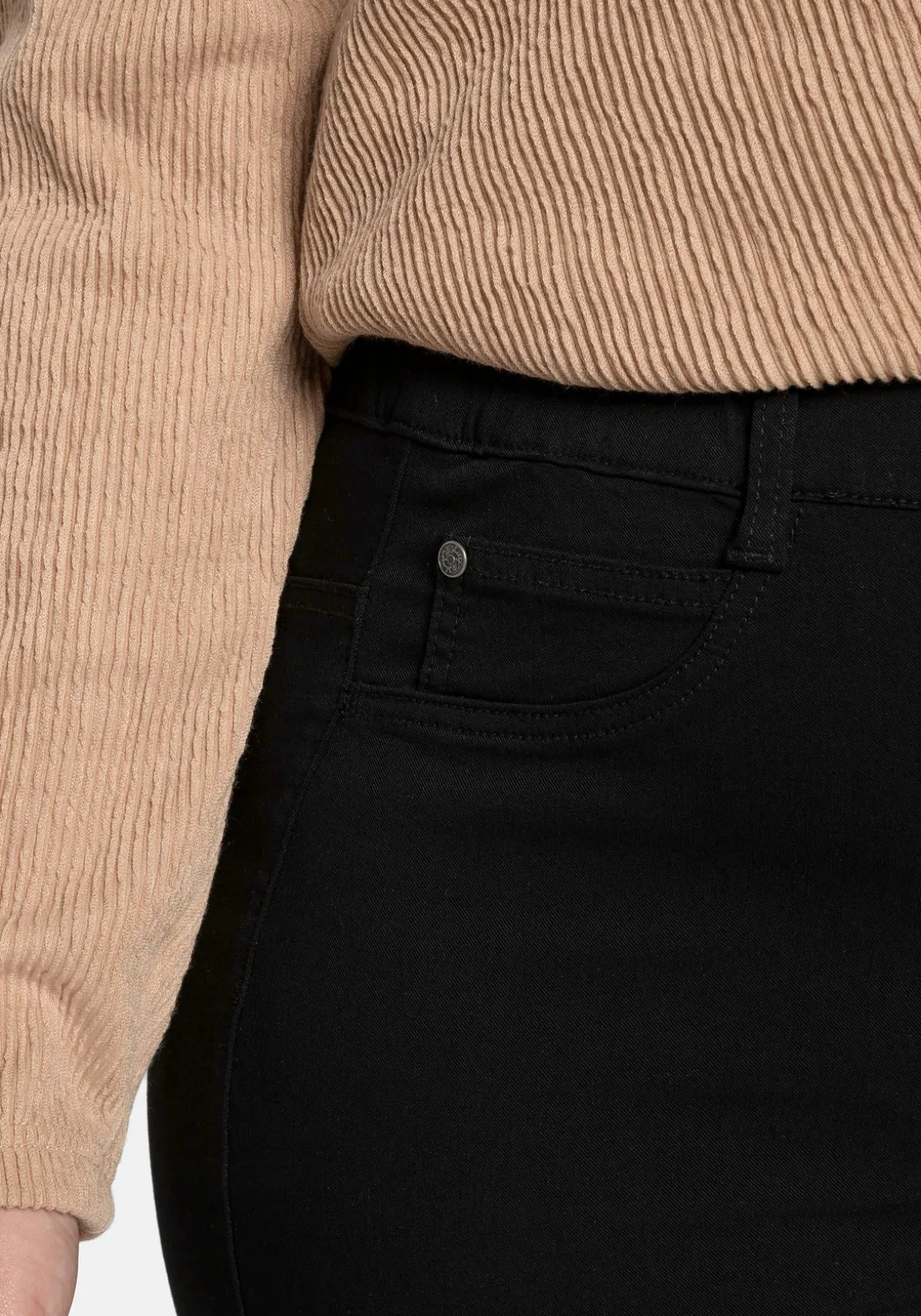 Treggings mit Schlupfbund und Gürtelschlaufen