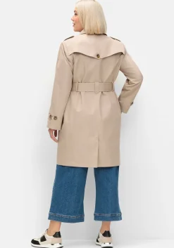 Trenchcoat in wasserabweisender Qualität