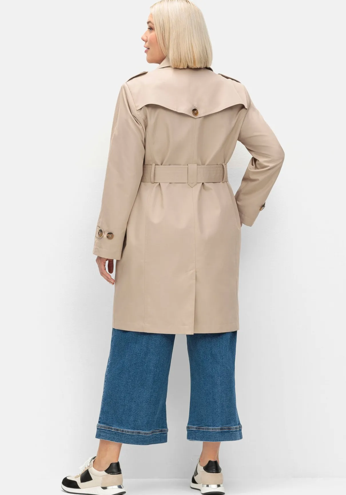 Trenchcoat in wasserabweisender Qualität