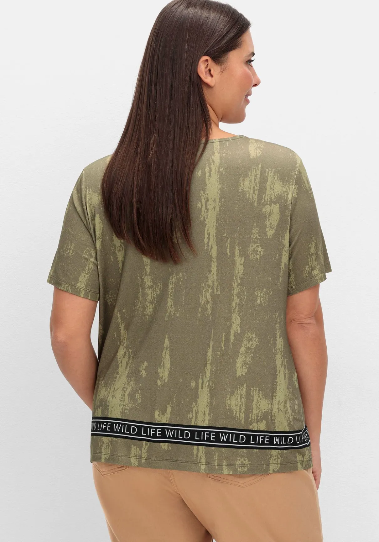 T-Shirt mit Animal-Frontprint