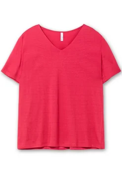 T-Shirt mit doppellagigem Vorderteil