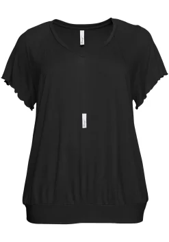 T-Shirt mit Flügelärmeln, aus Viskosejersey