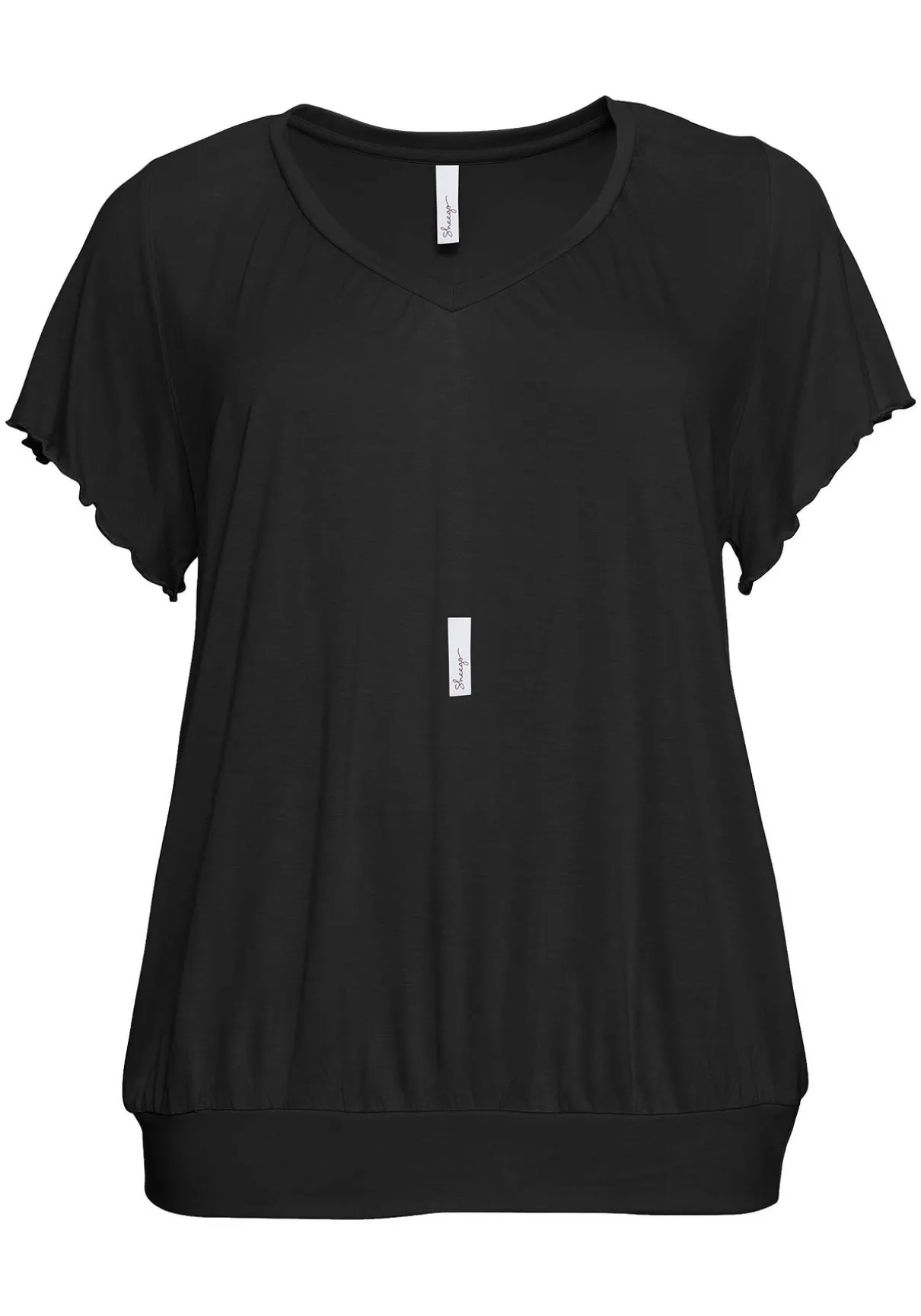 T-Shirt mit Flügelärmeln, aus Viskosejersey