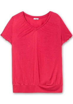 T-Shirt mit Flügelärmeln, aus Viskosejersey