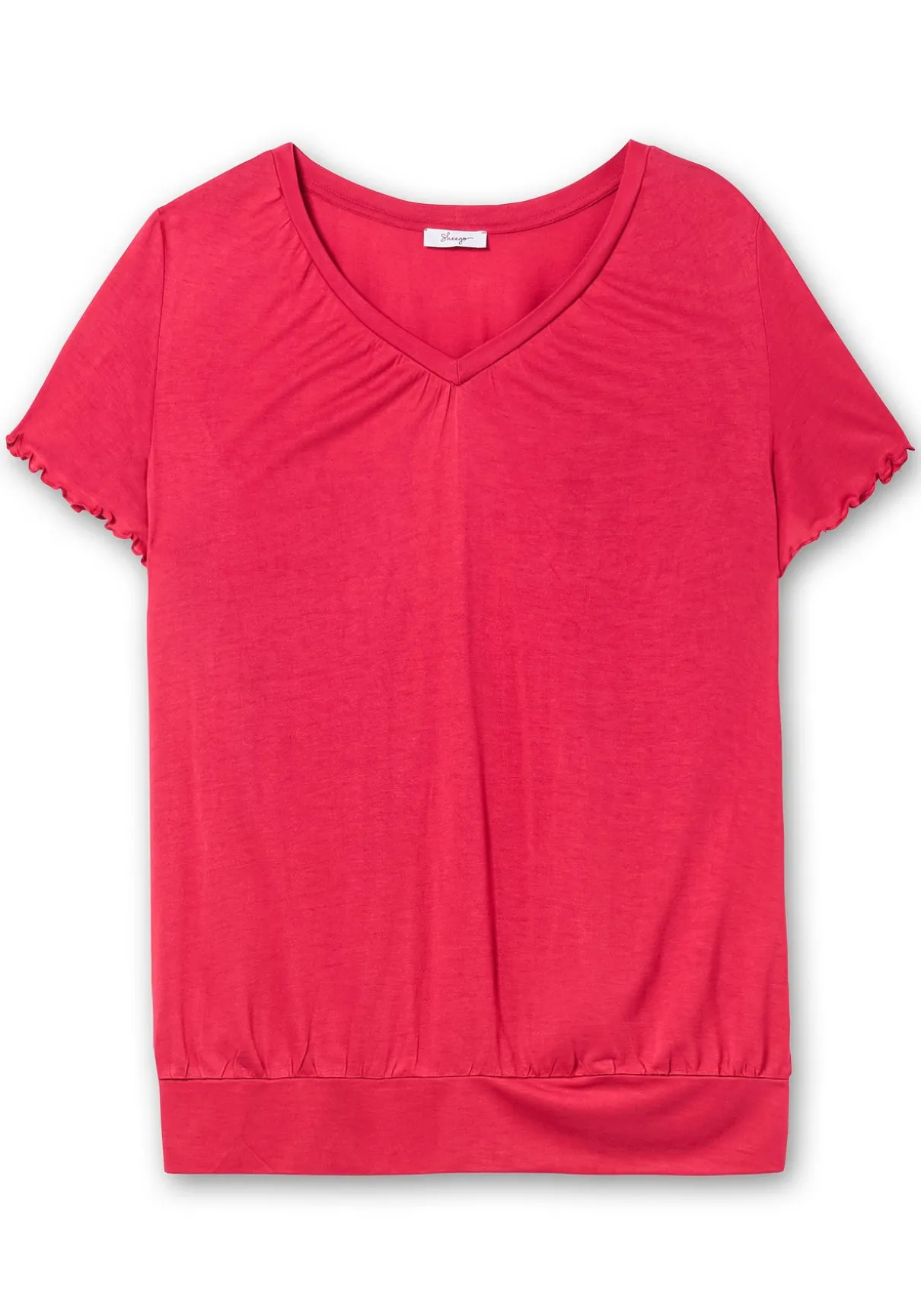 T-Shirt mit Flügelärmeln, aus Viskosejersey