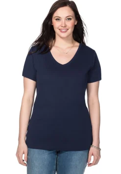 T-Shirt mit V-Ausschnitt