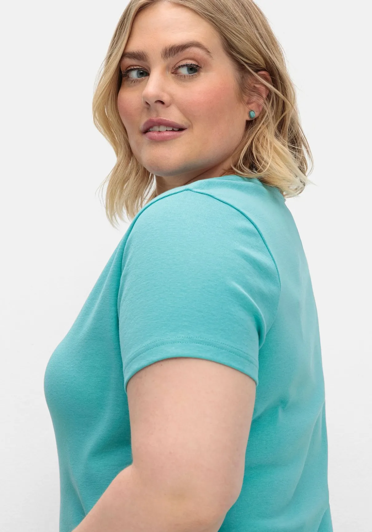 T-Shirt mit V-Ausschnitt