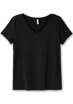 T-Shirt mit V-Ausschnitt