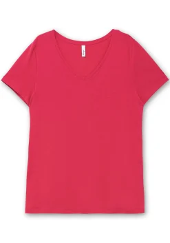 T-Shirt mit V-Ausschnitt