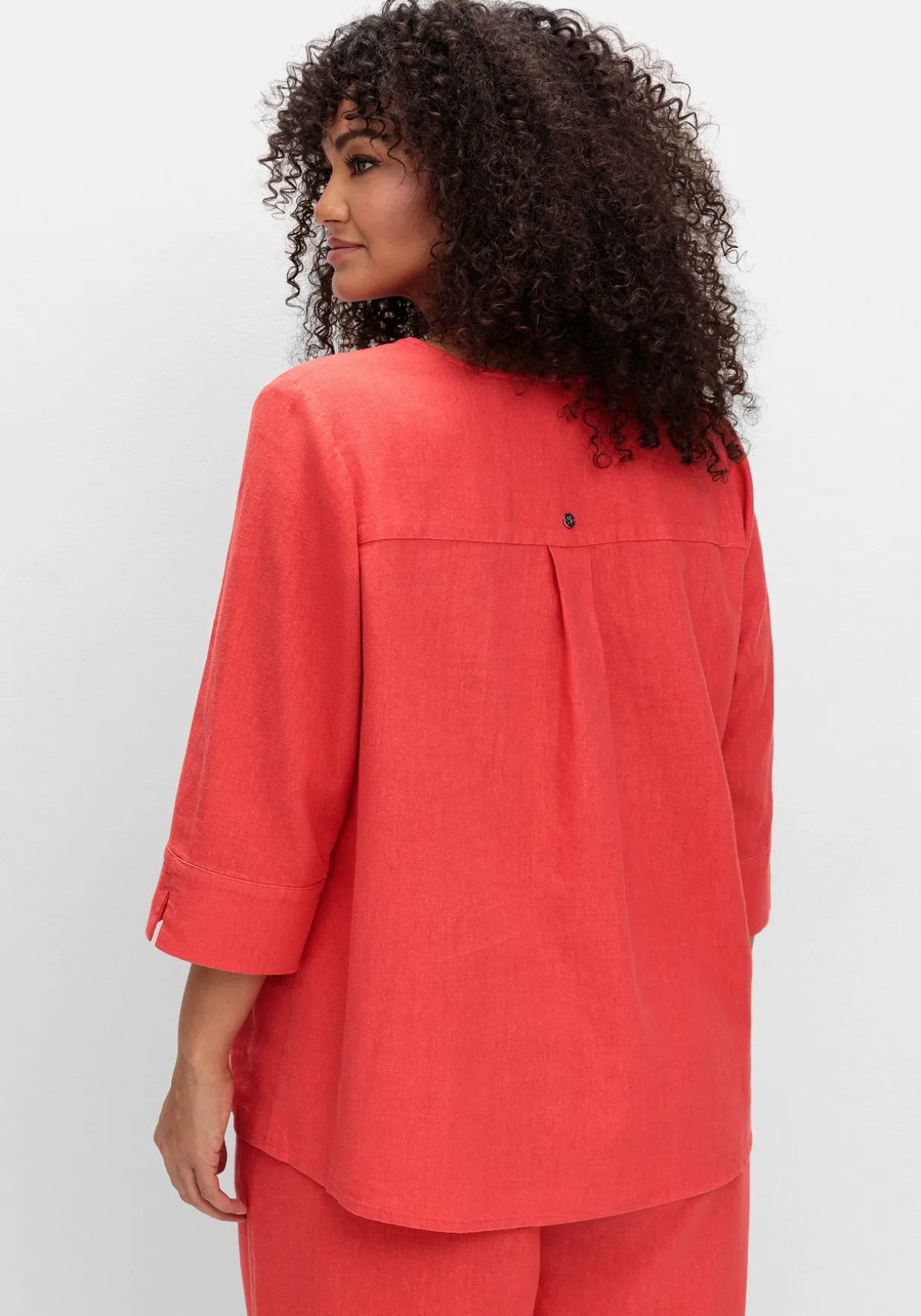 Tunika aus Leinen-Viskose-Mix, in leichter A-Linie