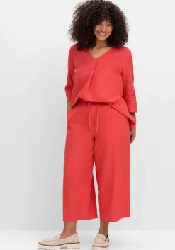 Tunika aus Leinen-Viskose-Mix, in leichter A-Linie