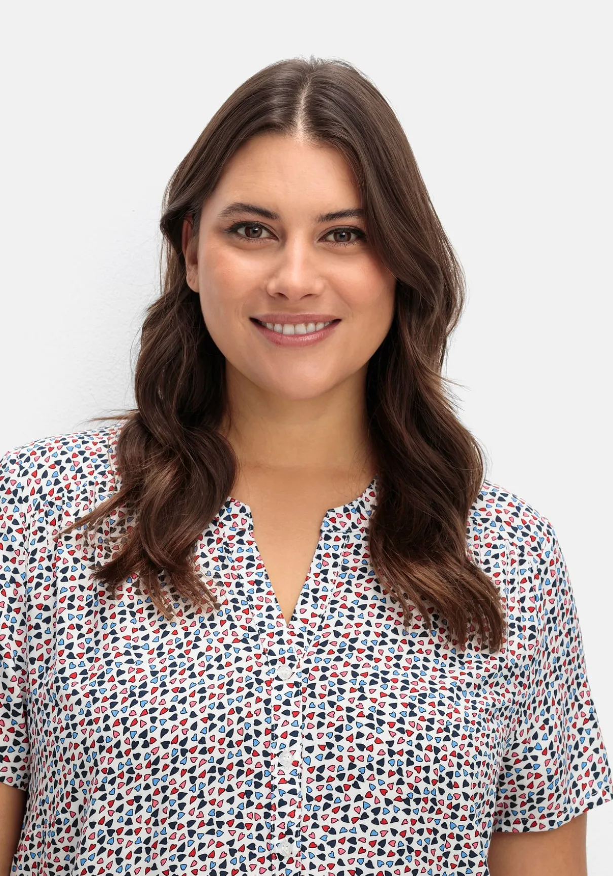 Tunika aus Viskose, mit grafischem Alloverdruck