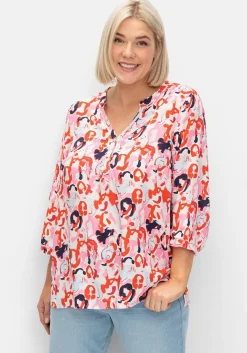 Tunika im Doppelpack, uni und gemustert