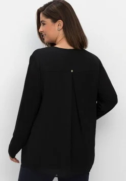 Tunika im Lagenlook aus Chiffon und Jersey