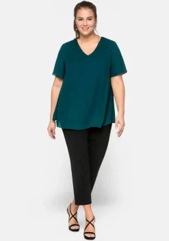 Tunika im Lagenlook mit Flügelärmeln