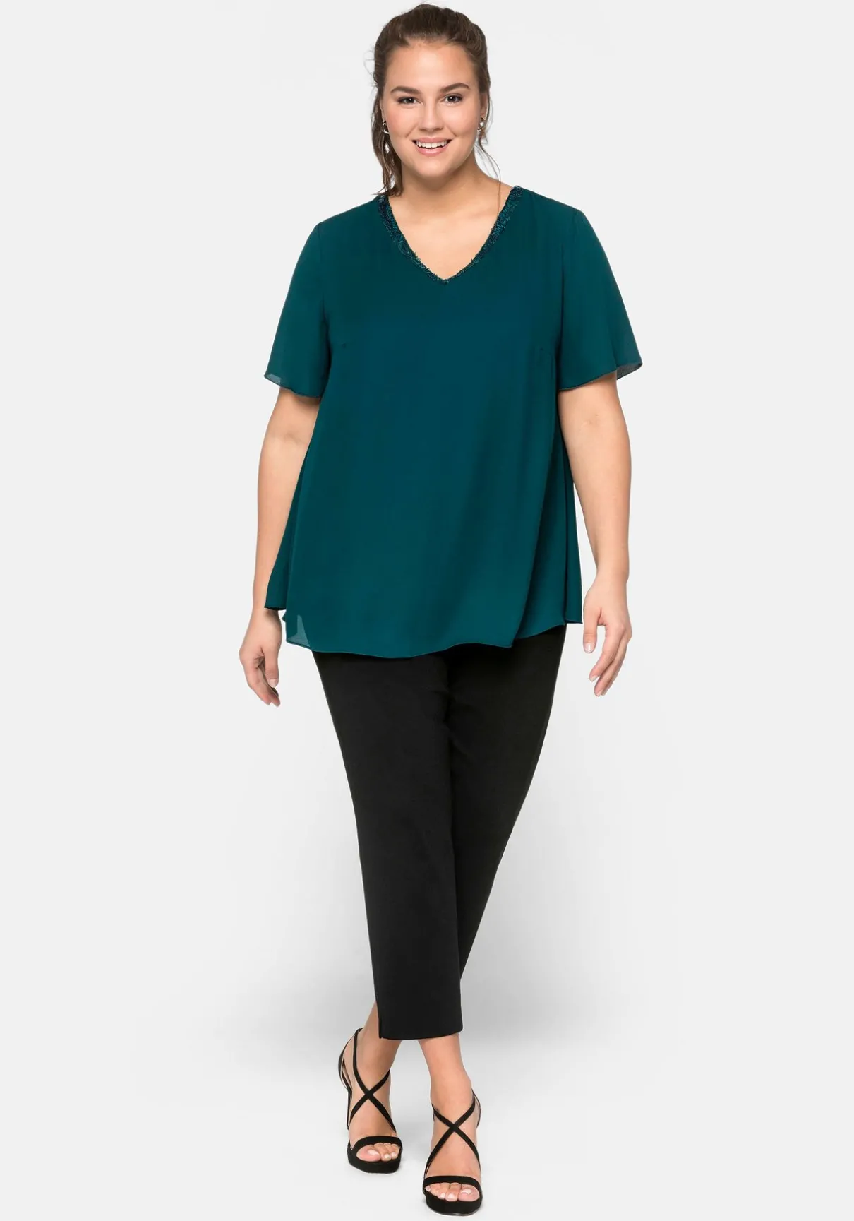 Tunika im Lagenlook mit Flügelärmeln