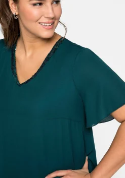 Tunika im Lagenlook mit Flügelärmeln