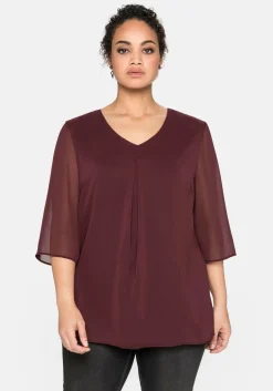 Tunika im Layerlook, mit Chiffon