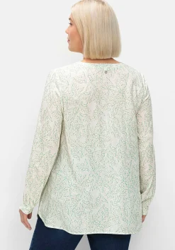 Tunika in A-Linie, mit Alloverdruck