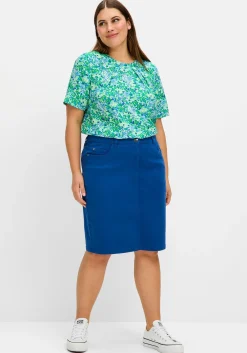 Tunika in leichter A-Linie, mit Faltendetails