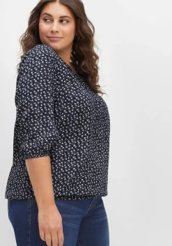 Tunika in Schlupfform, mit Blumenprint