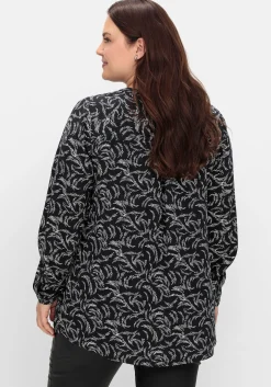 Tunika mit Alloverdruck, aus Viskose