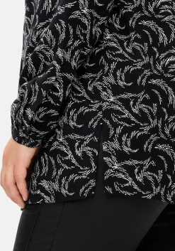 Tunika mit Alloverdruck, aus Viskose