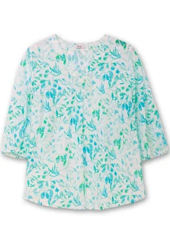 Tunika mit Alloverdruck und 3/4-Arm