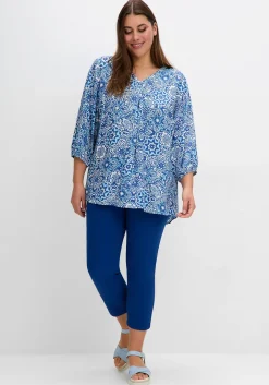 Tunika mit Alloverdruck und 3/4-Arm