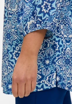 Tunika mit Alloverdruck und 3/4-Arm