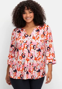 Tunika mit 3/4-Arm und Alloverprint