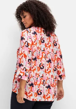 Tunika mit 3/4-Arm und Alloverprint