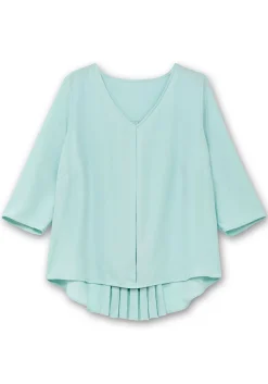 Tunika mit 3/4-Arm und Plisseefalten hinten