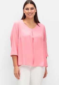 Tunika mit 3/4-Arm und Plisseefalten hinten