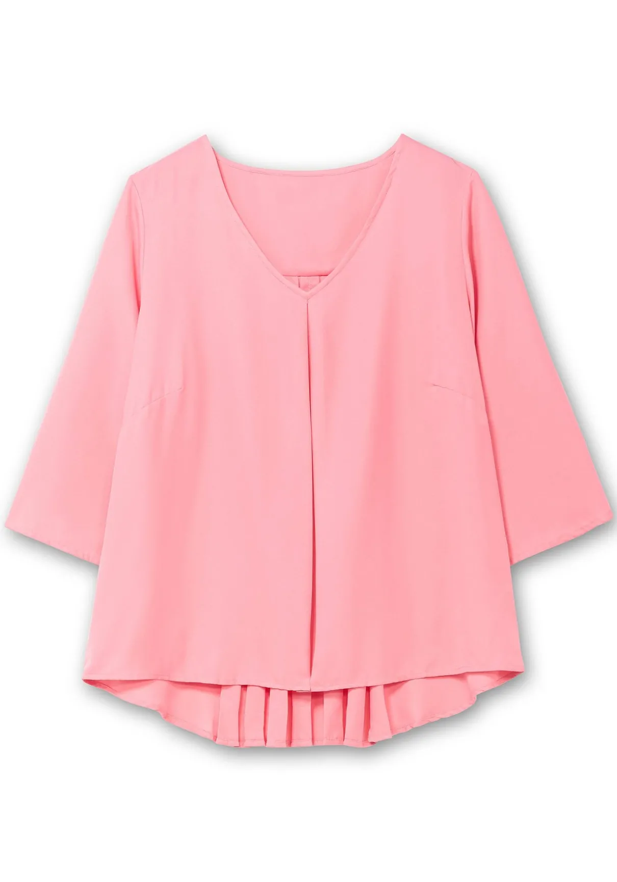 Tunika mit 3/4-Arm und Plisseefalten hinten