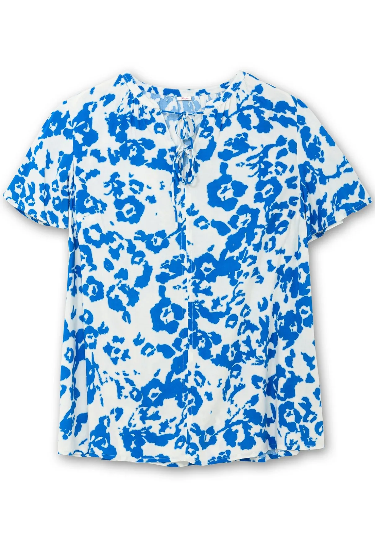 Tunika mit Blütenprint und V-Ausschnitt