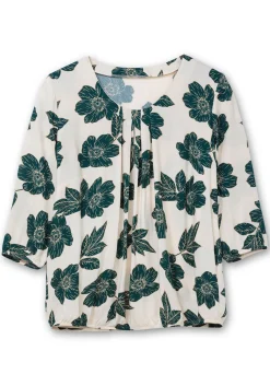 Tunika mit Blumendruck und Saum-Gummibund