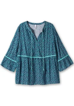 Tunika mit Blumenprint und 3/4-Arm