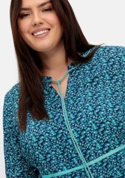 Tunika mit Blumenprint und 3/4-Arm